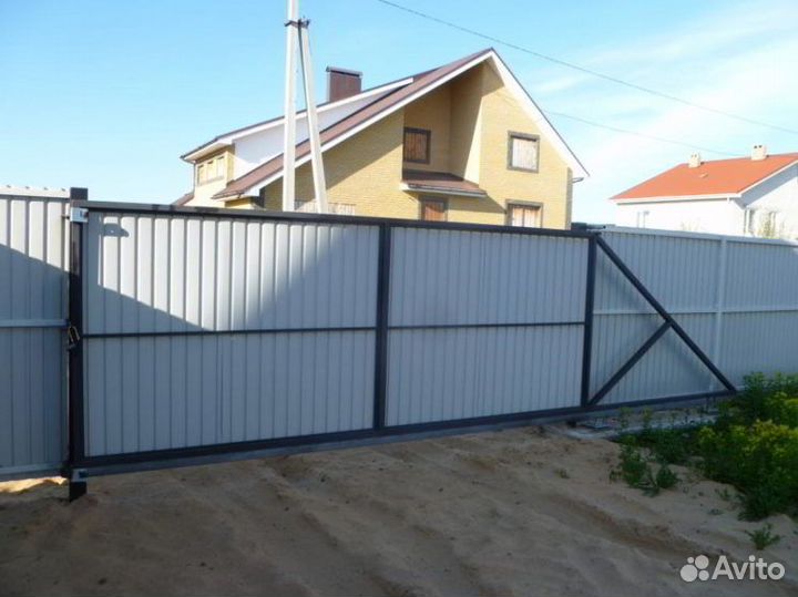 Откатные ворота под ключ
