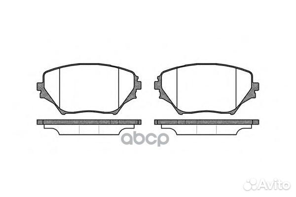 813 00 224555D2202-01 колодки дисковые п Toy