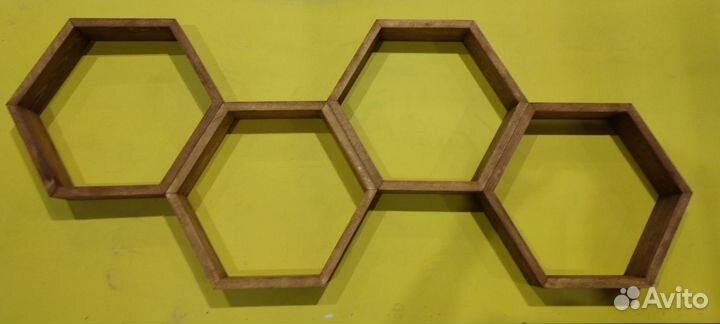 Полка настенная соты