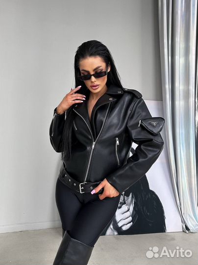 Кожанная куртка/косуха женская