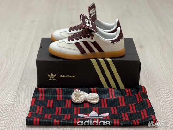 Кроссовки Adidas Samba Wales Bonner Cream White