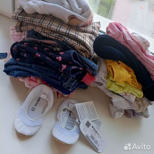 Вещи пакетом на девочку 86 92