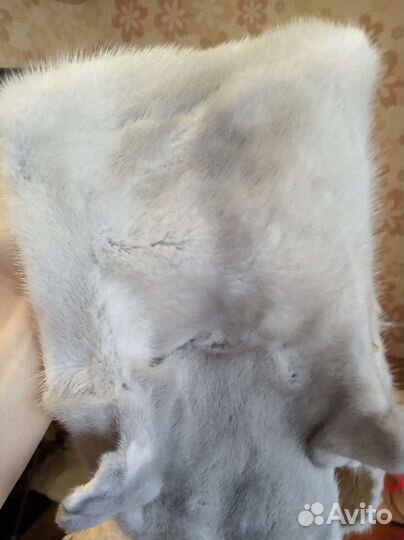 Шкурка норки серо- голубая 75 см