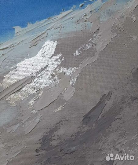 Интерьерная картина акрилом с поталью