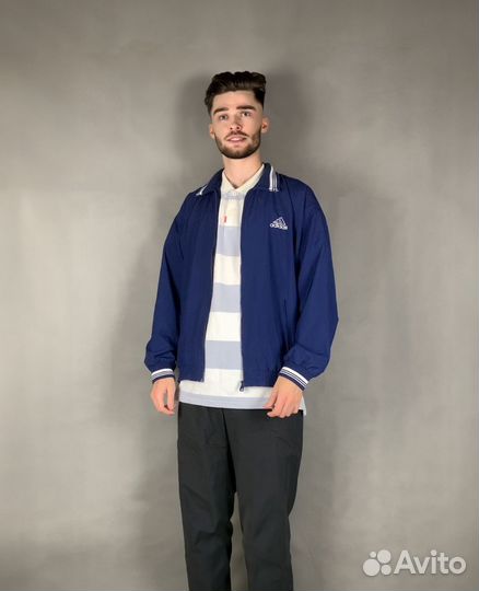 Оригинальная винтажная ветровка бомбер Adidas