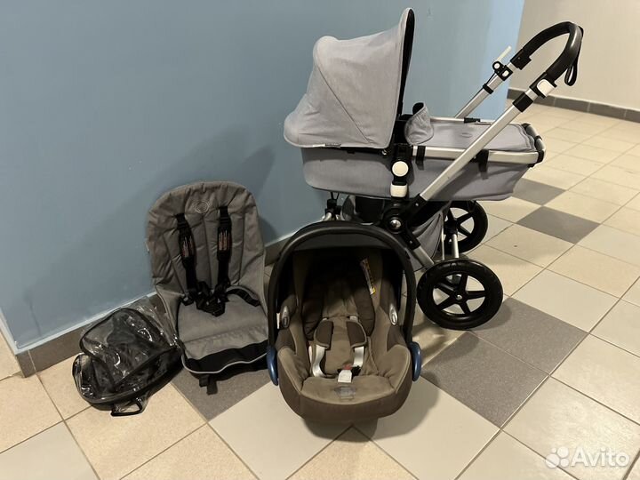Коляска 2 в 1 Bugaboo Cameleon 3 Серый Меланж