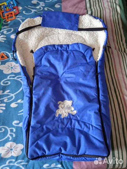 Тёплый конверт на овчине