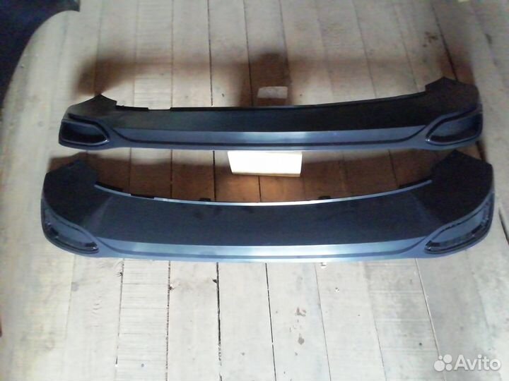 Юбка заднего бампера Volkswagen polo 2020+