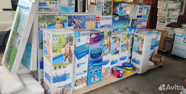 Каркасный бассейн новый