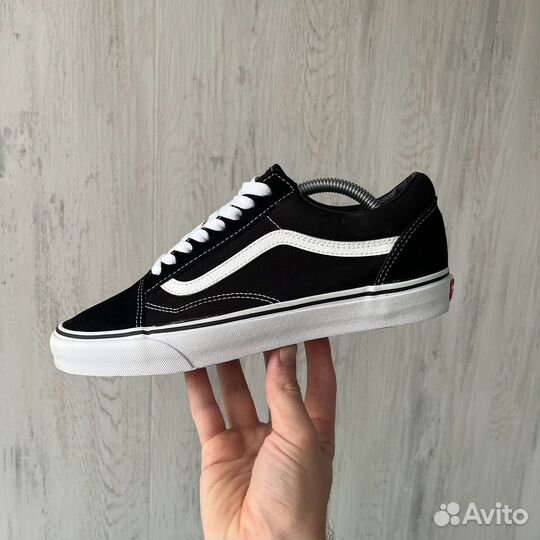 Vans Old Skool Black White (43, оригинал)