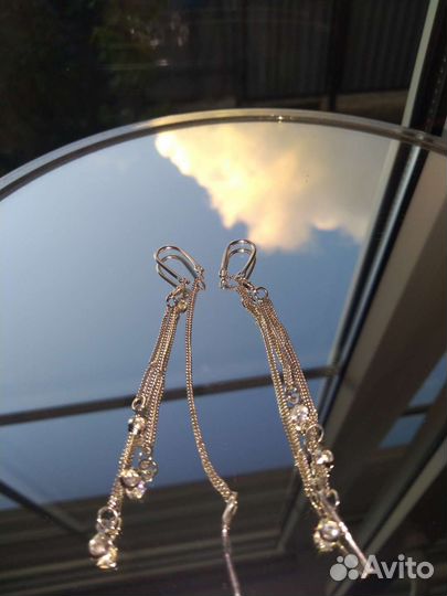 Серьги серебро