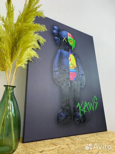 Картина на холсте Кавс kaws