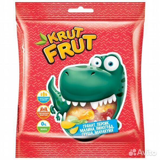 Мармелад крутфрут (KrutFrut) Динозаврики 70г