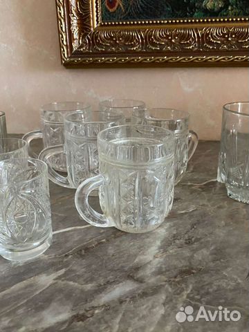Набор хрустальной посуды, кружки, стопки СССР