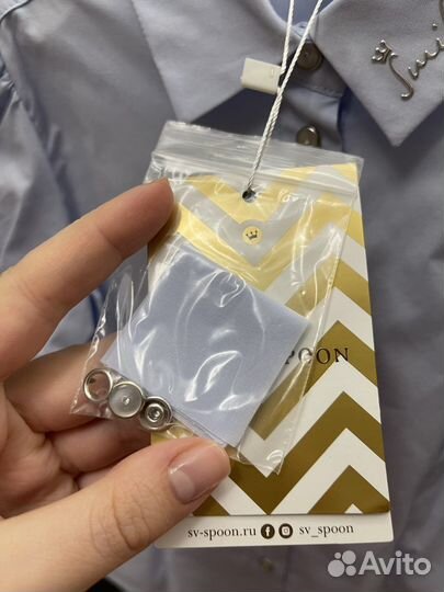 Блузка для девочек на кнопках 128