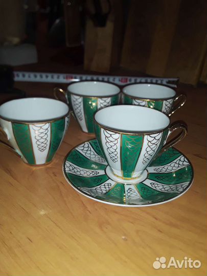 1 кофейная пара и 3 чашки Германия Фарфор
