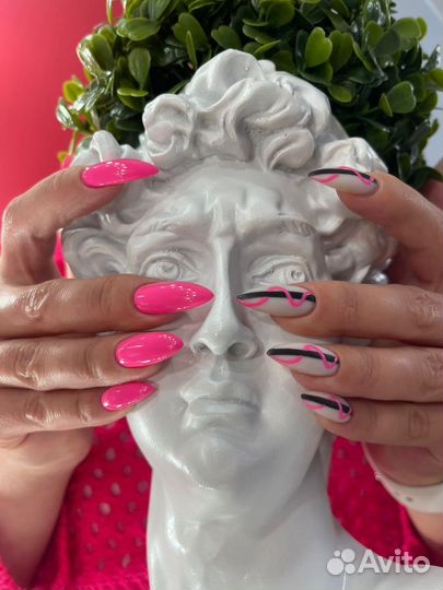 Маникюр гель лак, наращивание, педикюр