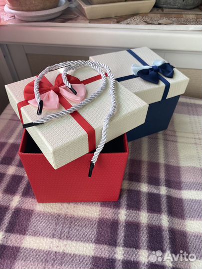 Коробочки для подарка + наполнитель
