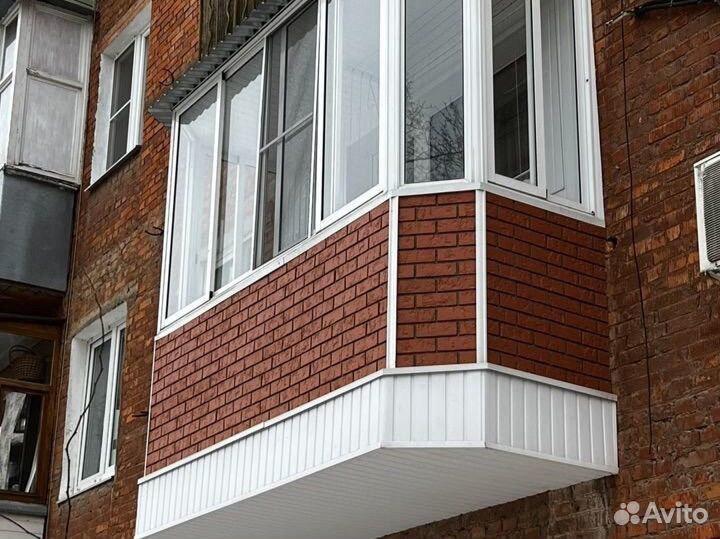 Остекление обшивка балконов, ремонт плит