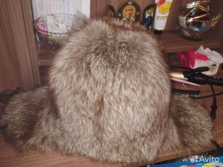 Шапка ушанка женская натуральный мех
