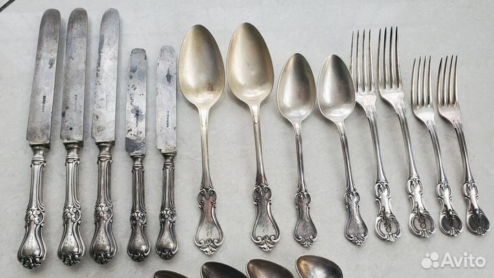 Набор столовых приборов 19 век Россия Морозов