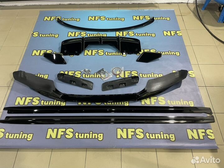 Обвес для BMW X6 F16 M Perfomanc черный глянец