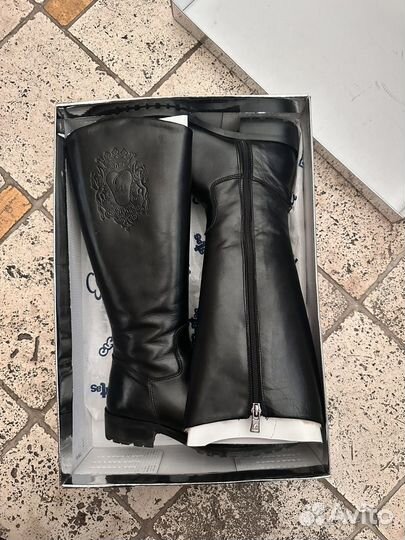 Зимние сапоги с мехом из кожи Eli 1957 оригинал