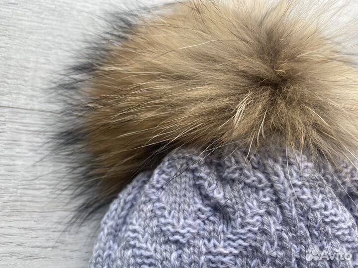 Зимний комплект шапка на завязках и снуд