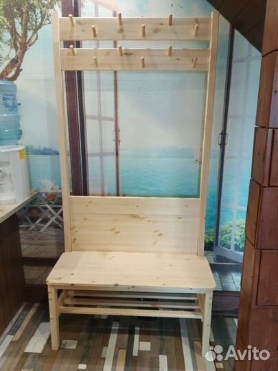 Прихожая вешалка обувница