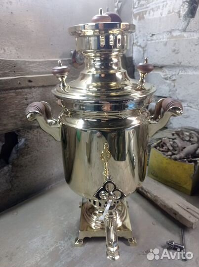 Самовары советские и царские. После реставрации