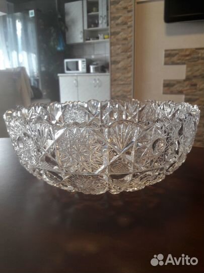 Салатник хрустальный большой СССР