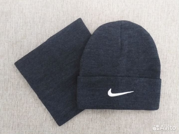 Шапка зимняя и снуд nike