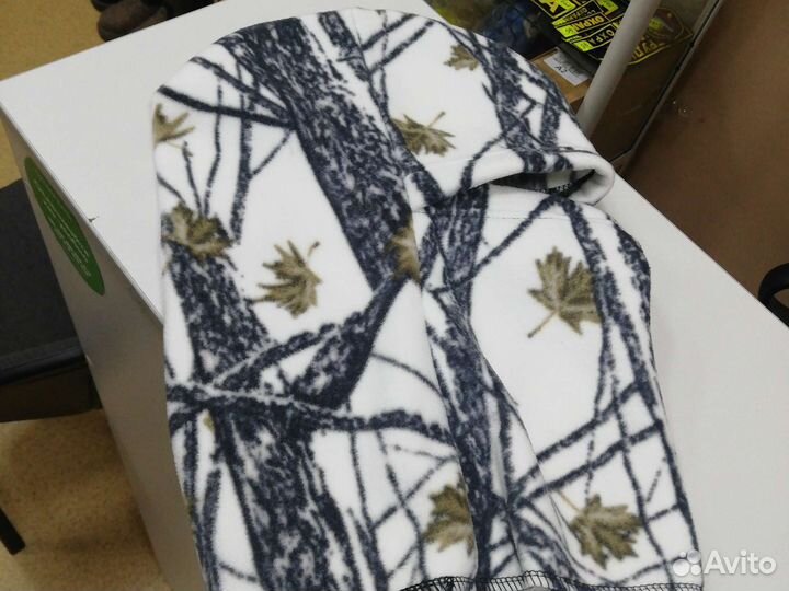 Подшлемник флисовый Балаклава белый лес