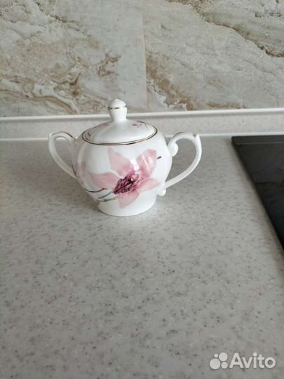 Сахарница керамика поднос подставка