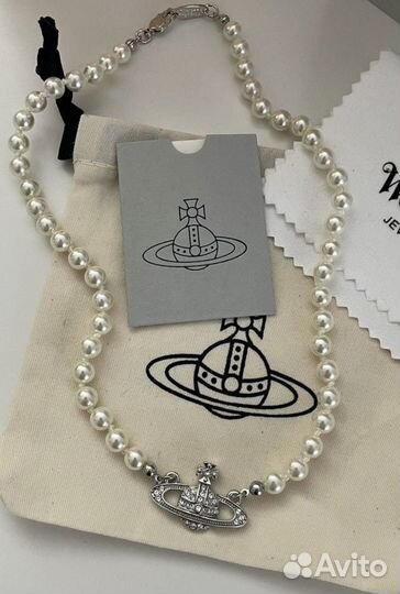 Ожерелье чокер Vivienne Westwood жемчужный