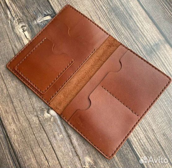 Обложка для автодокументов натуральная кожа