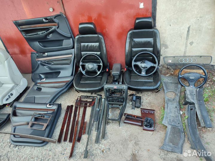 Карты audi a4 b5,кожа, дерево