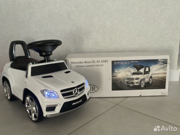 Машина-каталка Толокар Mercedes-Benz белый