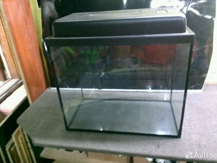 Аквариум 60литр с пластиковой красивой крышкой
