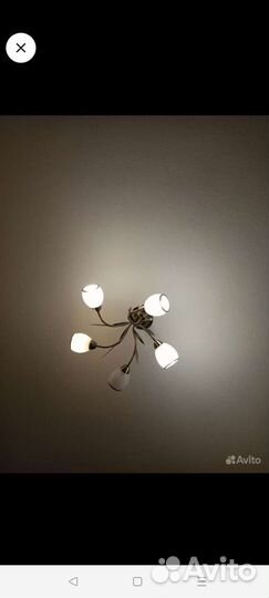 Люстра потолочная бу