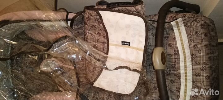 Коляска 2 в 1 с надувными колесами