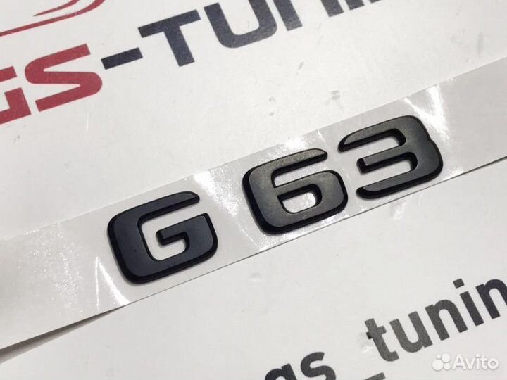 Шильдик G63 Black на Mercedes G-Class