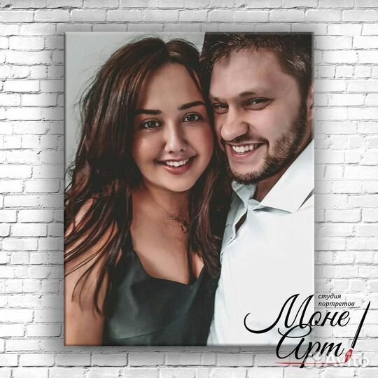 Портрет по фотографии, фото на холсте на заказ