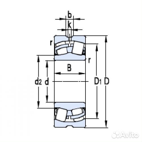 Подшипник 22222 CAK/C3W33 ZWZ 200*110*53 мм