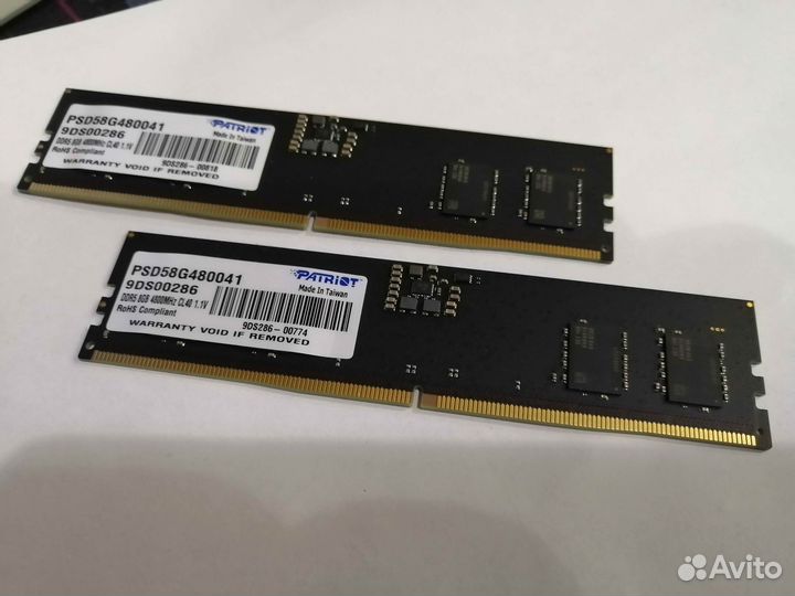 Оперативная память Patriot DDR5 - 8гб х 2шт