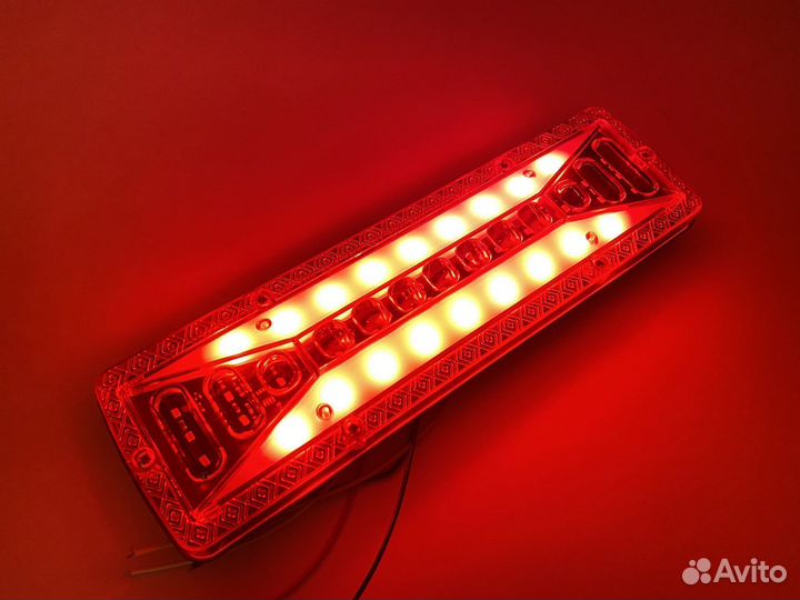 Диодные задние LED фонари Газель,эвакуатор, 12-24в