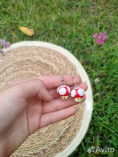 Серьги из полимерной глины