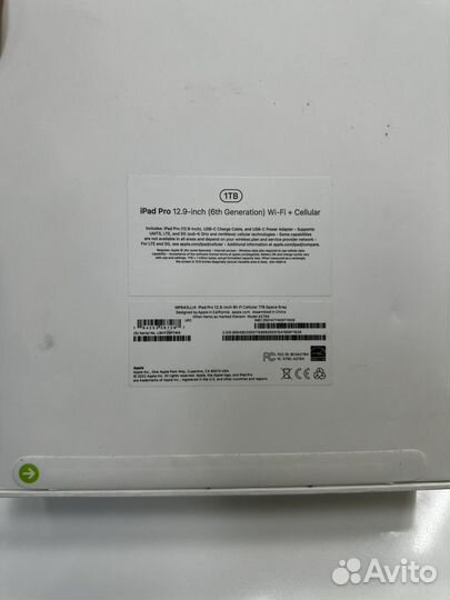 iPad pro 12.9 m2 1tb cellular