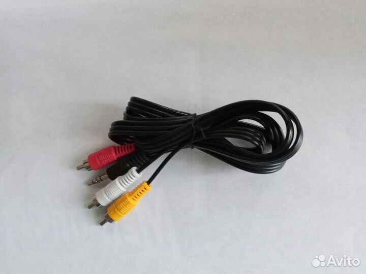 Кабель jack 3.5 to 3 rca 4 pin
