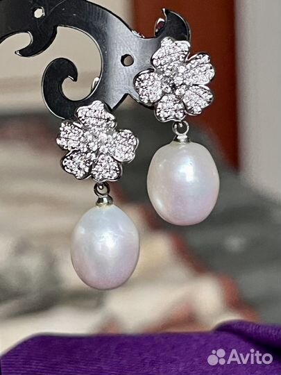 Серьги с жемчугом